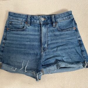 American Eagle Outfitters Distressed Blue Jean Shorts